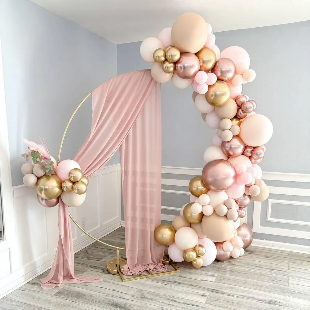 Blush Pink & Rose Gold: balloon arch, photo 1