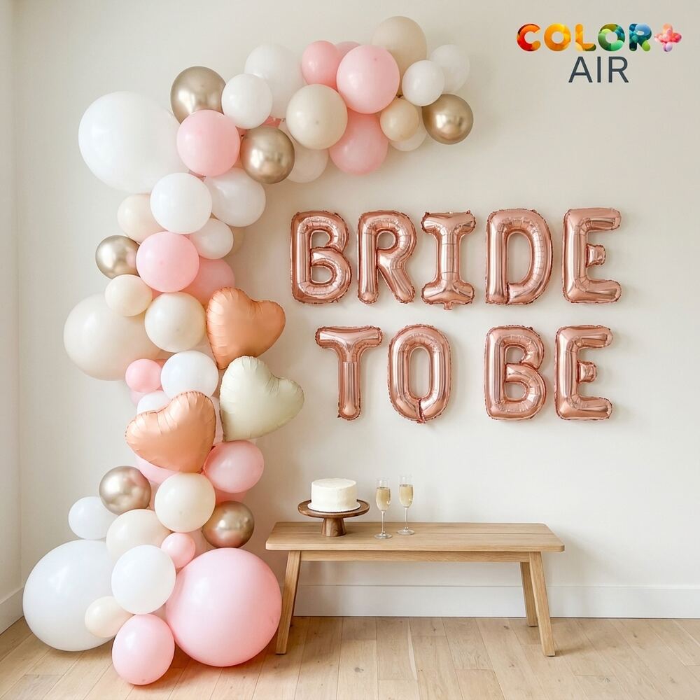 Bride To Be — finished balloon set