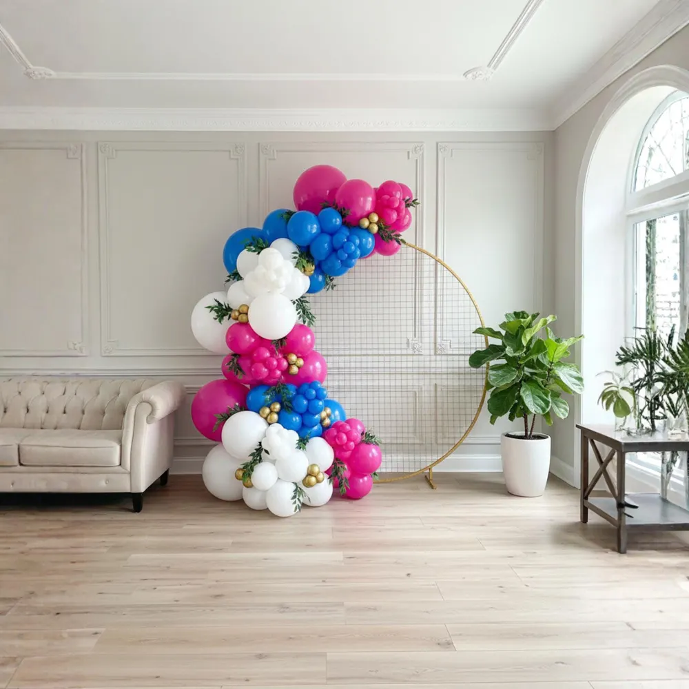 Hot Pink, Royal Blue, White & Gold Ballo, photo 1