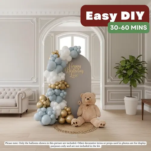 Dusty Blue Balloon Garland Kit