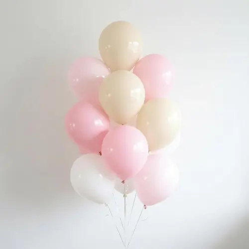 Pastel Pink & Cream Balloon Bouquet Kit