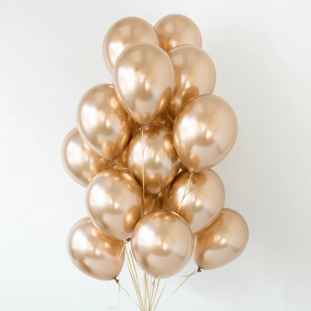 Champagne Gold Chrome Balloons, photo 1