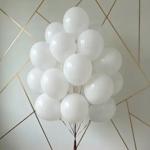 Pure White Latex Balloons