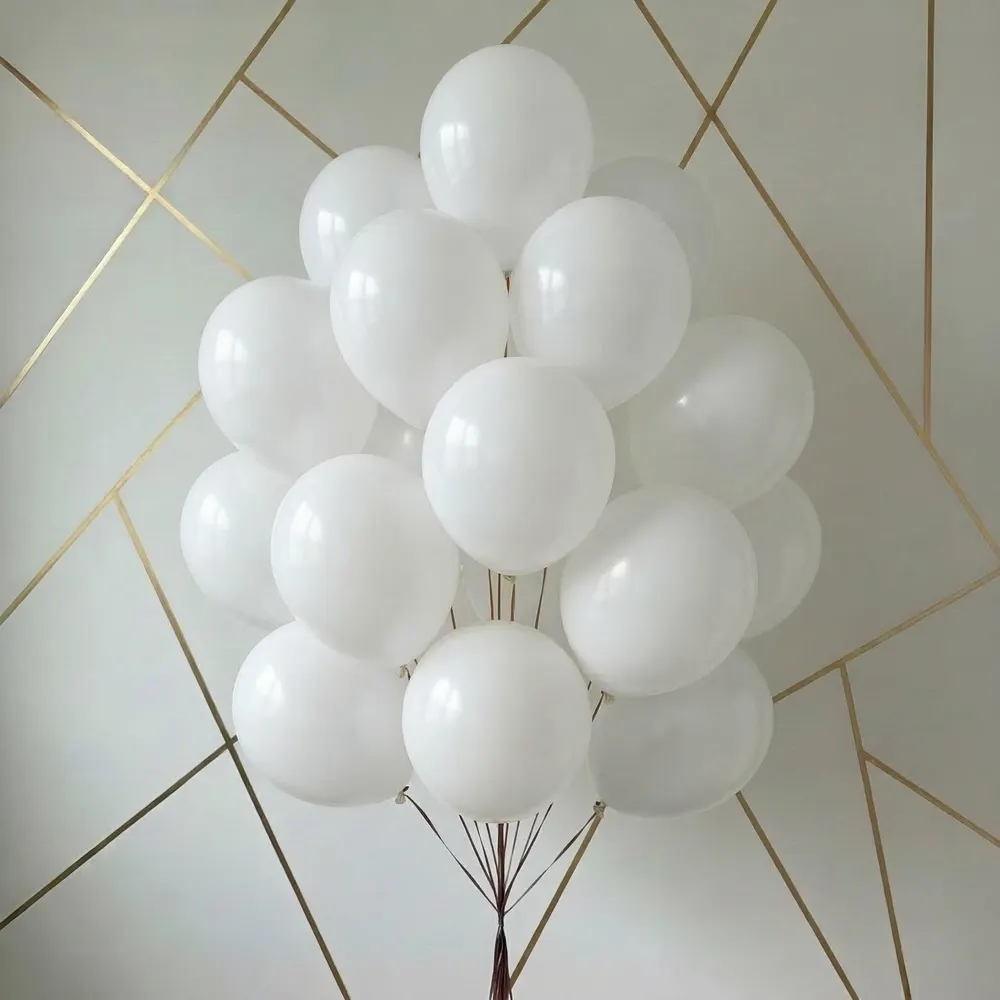 Pure White Latex Balloons, photo 1