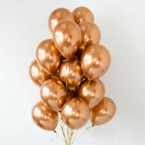 Metallic Copper Latex Balloons