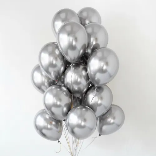 Metallic Silver Chrome Balloons