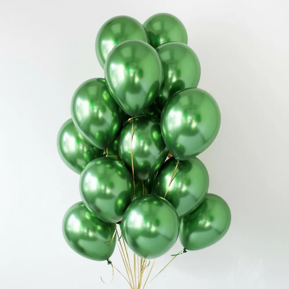 Emerald Green Chrome Balloons, photo 1