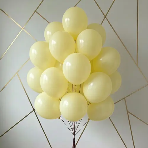Cream Yellow Balloon Bouquet