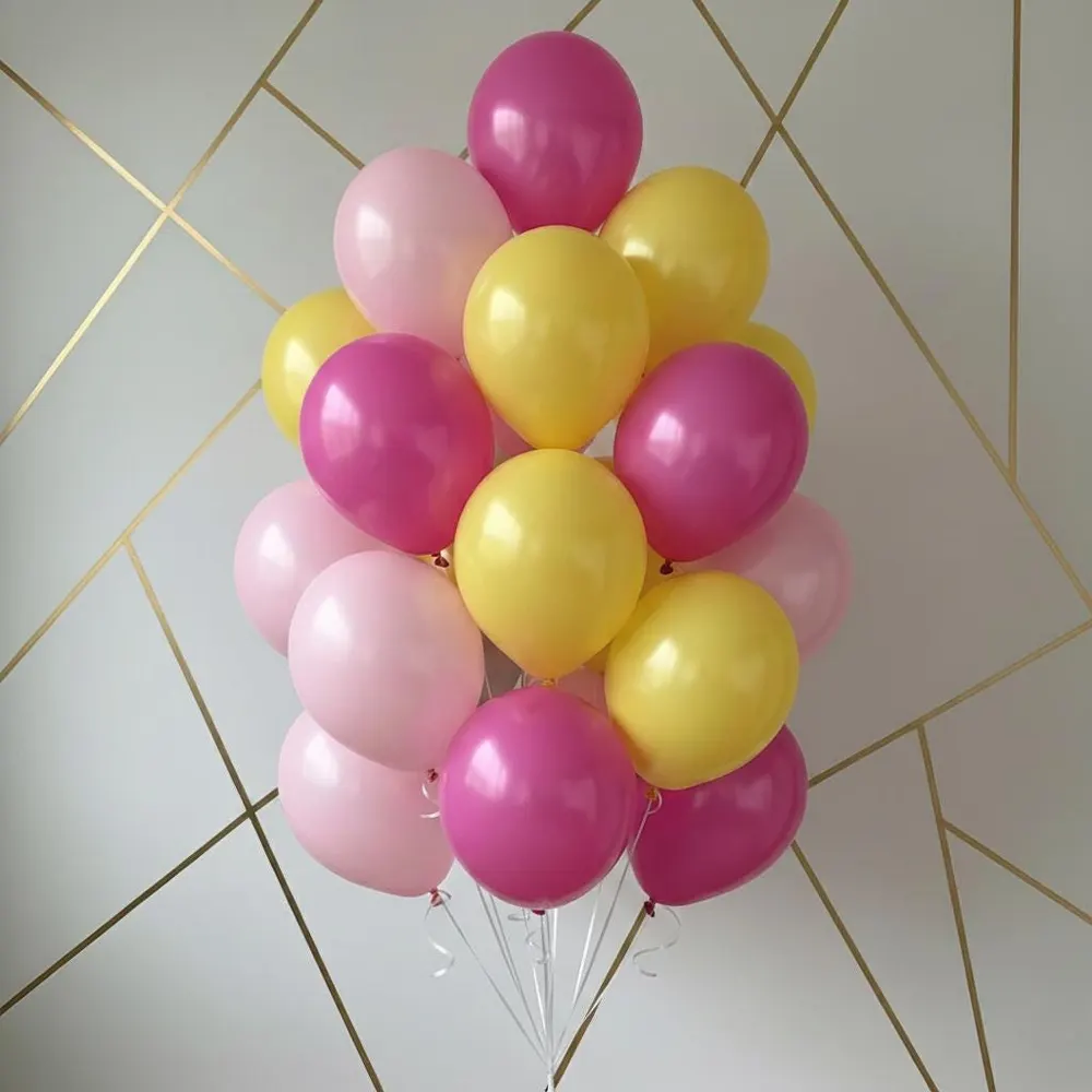 Pink Yellow Balloon Bouquet, photo 1