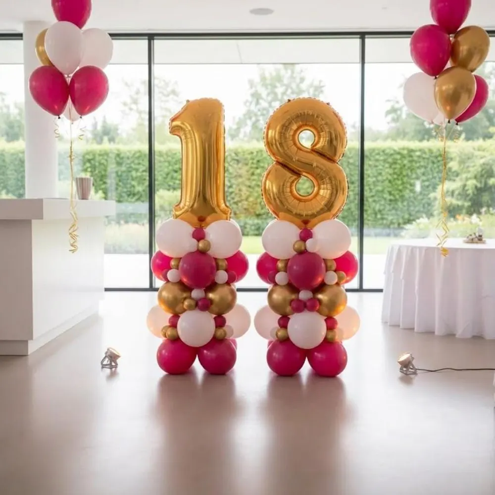Custom Colour Number Balloon Column Kit, photo 1