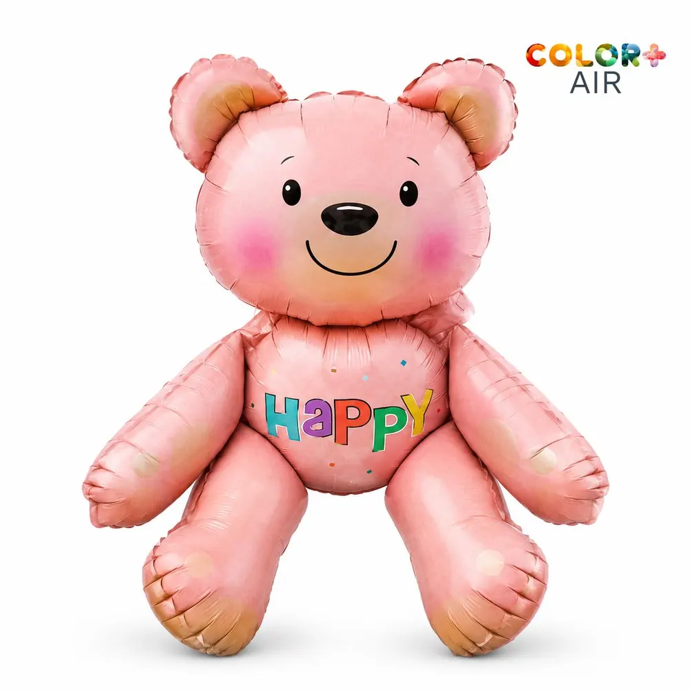 Pink Teddy Bear Foil Balloon, photo 1