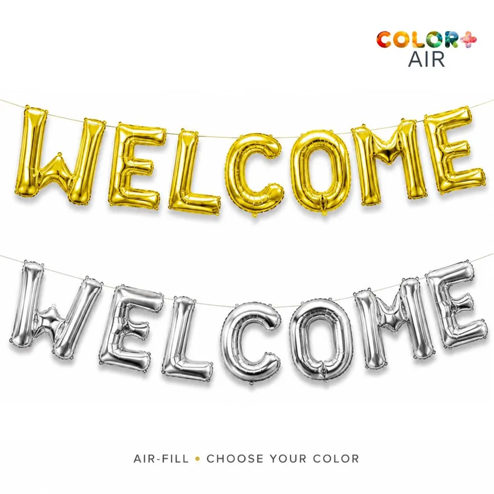 Welcome Foil Letter Balloons, photo 1