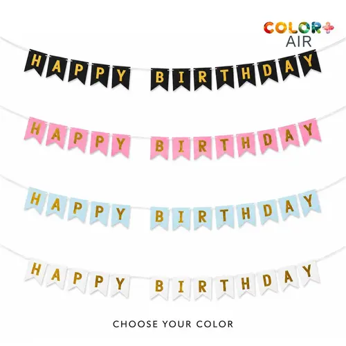 Happy Birthday Bunting Banner
