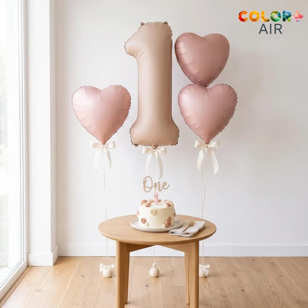 Matte Number 1 Balloon Decoration Set, photo 1