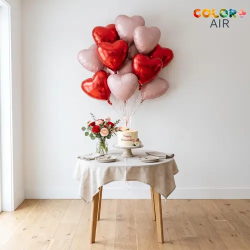 Anniversary Heart Balloon Set