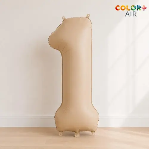 Matte Nude Number 1 Balloon