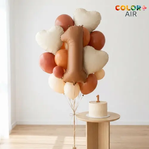 Terracotta First Birthday Balloon Set