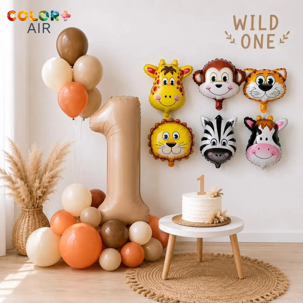 Wild One First Birthday Balloon Set, photo 1