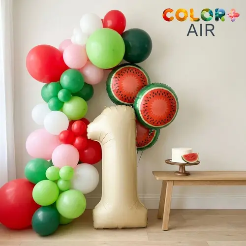 One in a Melon Birthday Balloon Set