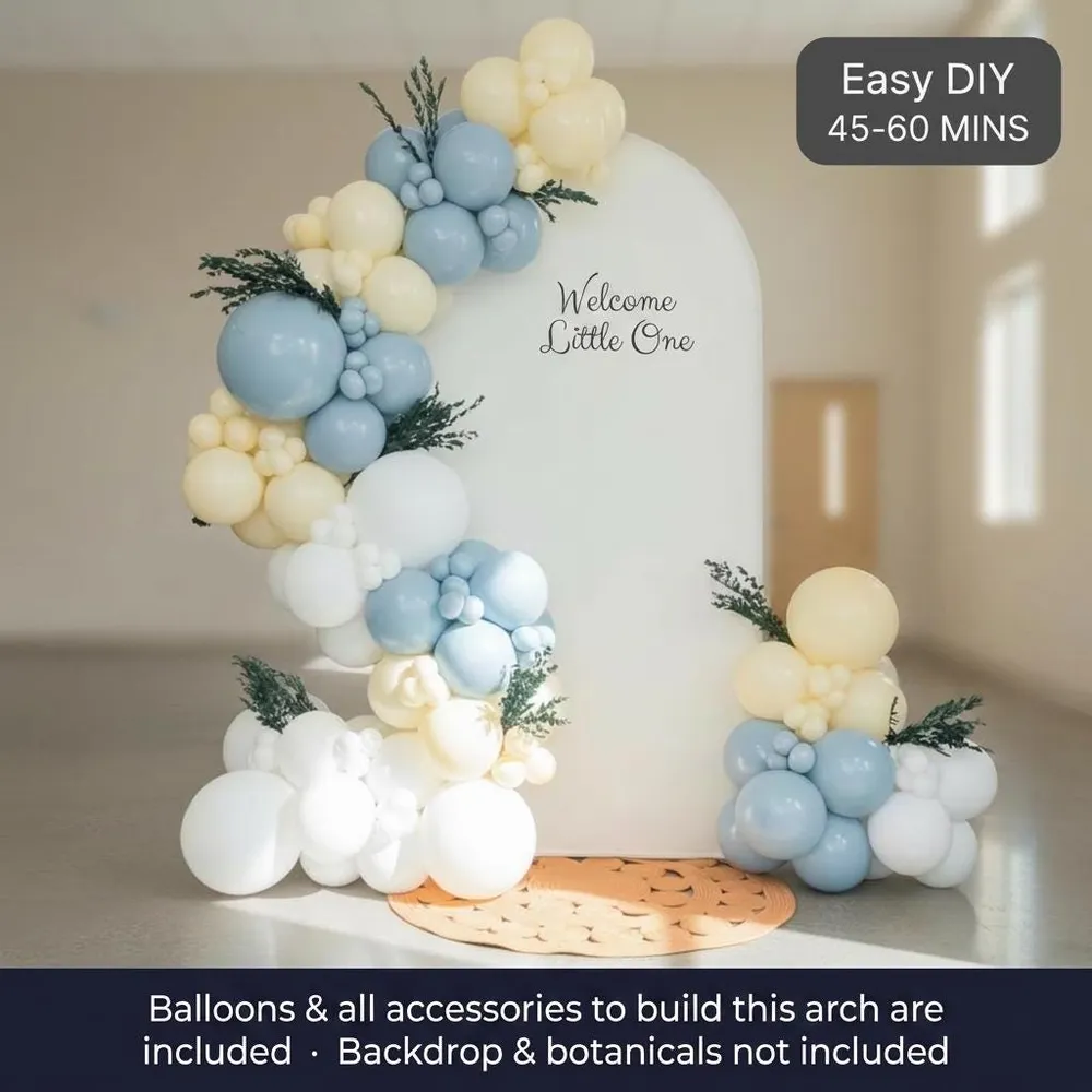 Pastel Blue Cloud: balloon arch, photo 1