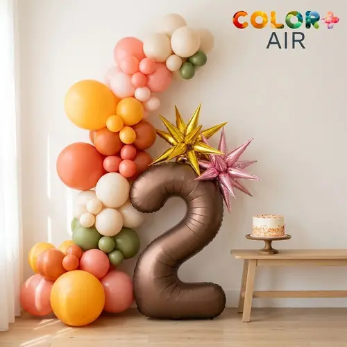 Retro Groovy Birthday Balloon Set